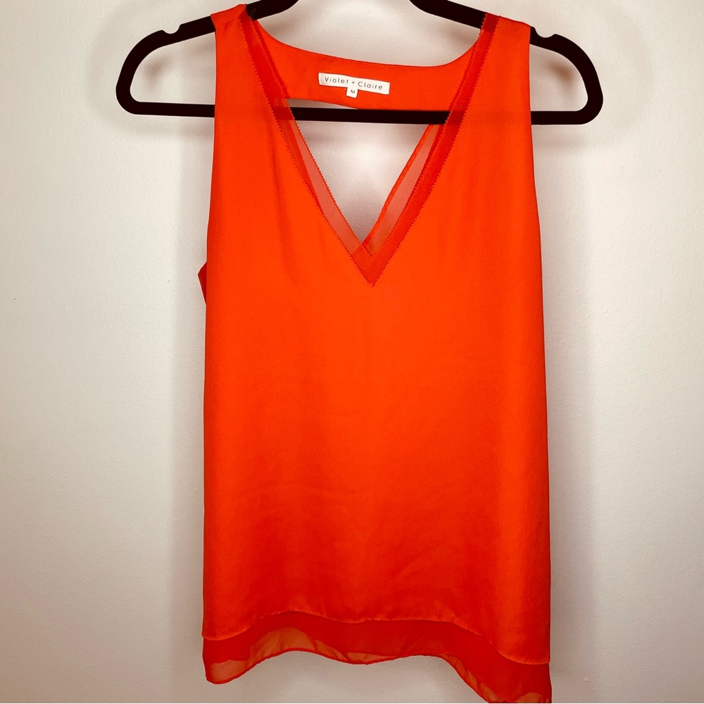 Violet + Claire Orange Tank